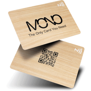 QrMono Bamboo Eco-Friendly NFC Card Collection